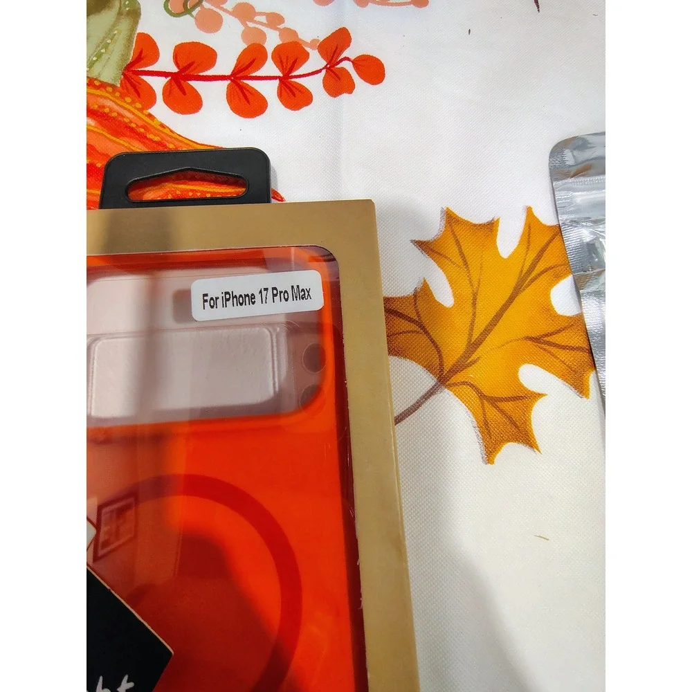 ReThought Case iPhone 17 Pro Max MagSafe Compatible Cover Orange Translucent